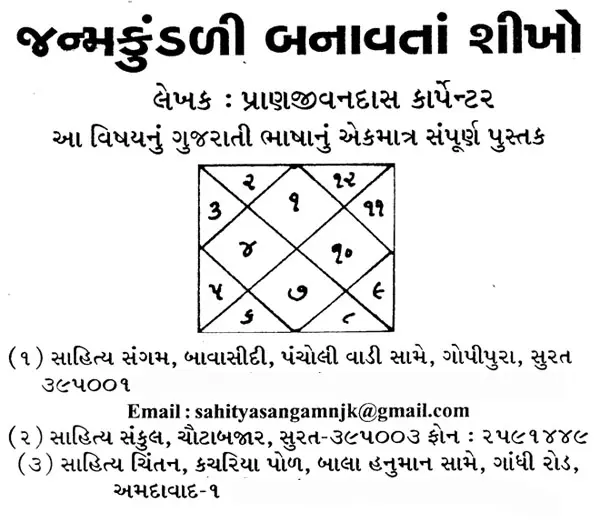 જ્ન્મકુંડલી બનાવતા શીખી: Learn How To Make Janam Kundli (Gujarati)